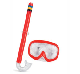 KIT MERGULHO 2PÇS MASCARA GDE+SNORKEL SOLAPA MR428
